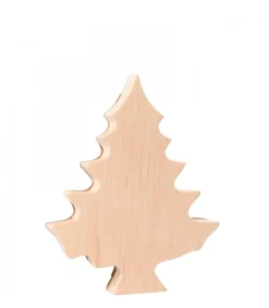 Waldfabrik, photophore en bois et étoile sapin de Noël Sapin En Bois Déco En Ecorce 12 Cm New