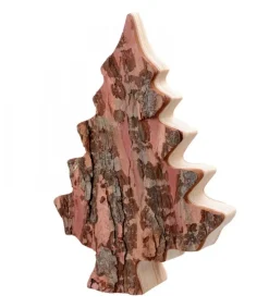Waldfabrik, photophore en bois et étoile sapin de Noël Sapin En Bois Déco En Ecorce 20 Cm Sale
