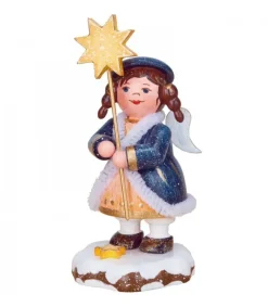 Hubrig, figurines pour enfant Village De Noël Miniature, Figurine Ange Et Etoile Clearance