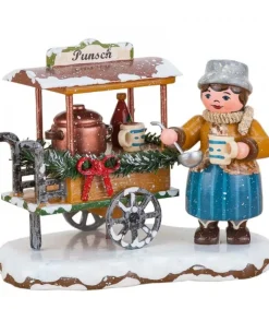 Hubrig, figurines pour enfant Village De Noël Miniature, Vendeuse De Vin Chaud Best