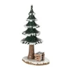 Hubrig, figurines pour enfant Village De Noël Miniature, Sapin Et Tas De Bois Discount