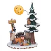 Hubrig, figurines pour enfant Village De Noël Miniature, Cireur De Lune Hot