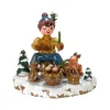 Hubrig, figurines pour enfant Village De Noël Miniature, Garcon Et Petits Animaux Discount