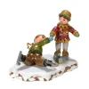 Hubrig, figurines pour enfant Village De Noël Miniature, Patineurs New