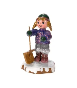 Hubrig, figurines pour enfant Village De Noël Miniature, Fillette Et Pelle À Neige Outlet