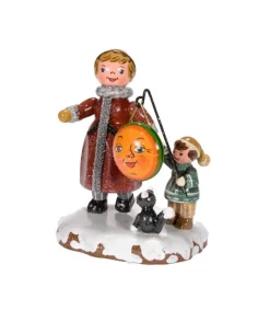 Hubrig, figurines pour enfant Village De Noël Miniature, Maman Et Fillette Discount