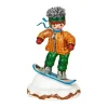 Hubrig, figurines pour enfant Village De Noël Miniature, Snowboarder Discount