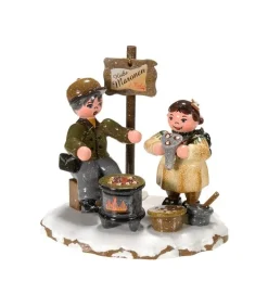Hubrig, figurines pour enfant Village De Noël Miniature, Vendeur De Marrons Outlet