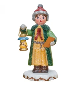 Hubrig, figurines pour enfant Village De Noël Miniature, Garconnet Chantant Noël Hot