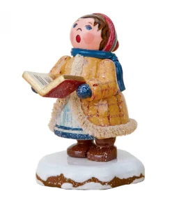 Hubrig, figurines pour enfant Village De Noël Miniature, Fillette Chantant Noël Discount