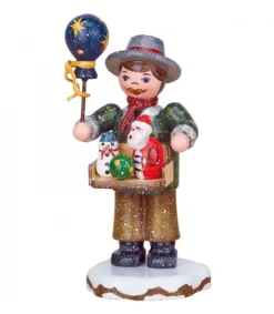 Hubrig, figurines pour enfant Village De Noël Miniature, Vendeur De Jouets