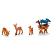 Hubrig, figurines pour enfant Village De Noël Miniature, 3 Biches Dans LÀ Neige Hot
