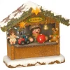 Hubrig, figurines pour enfant Village Noël Miniature, Chalet Marche De Noël Vendeur De Jouets Sale
