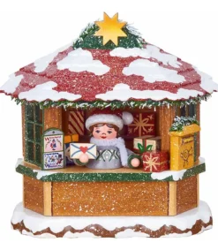 Hubrig, figurines pour enfant Village Noël Miniature, Chalet Marche De Noël La Poste Discount