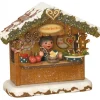 Hubrig, figurines pour enfant Village Noël Miniature, Chalet Marche De Noël Vendeur De Gateaux Best