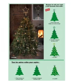 Konstsmide, guirlandes lumineuses de Noël Voile Guirlande Pour Sapin De Noël, 150 Diodes Led Clearance