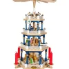Richard Glasser, Pyramides de Noël allemandes Weihnachtspyramid Allemande Aux Couleurs Baroques Blanc Et Bleu Hot